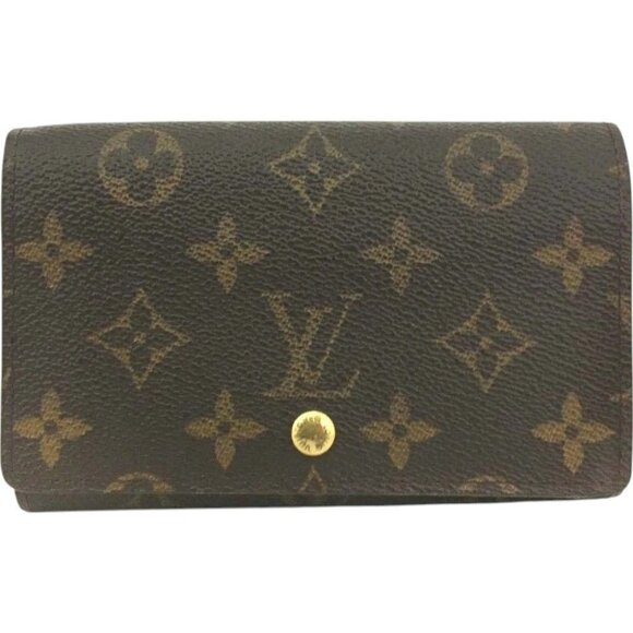 335170BW (L1) Louis Vuitton Wallet Porte Monnaie Billets Brown Monogram - Picture 1 of 9